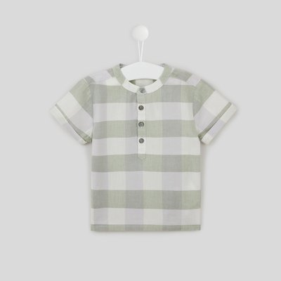 Chemise garçon vichy en coton BIO, Oeko-Tex BOUT'CHOU