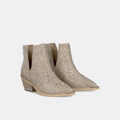 Bottines en cuir avec deux ouvertures latérales ALMA EN PENA