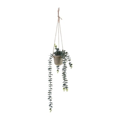Plante artificielle tombante pot en papier maché 68cm ORNAMI