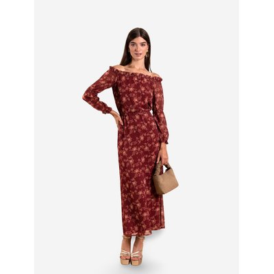 Robe midi à manches longues CAMILLE THE-ARE