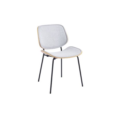Chaises rétro en chêne et tissu (lot de 2) - ELLEA HELLIN, DEPUIS 1862