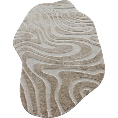 Tapis à relief fluide organique RECOLLECTION