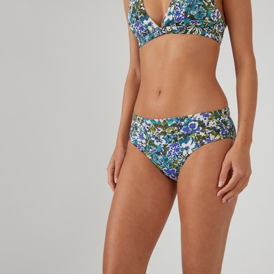 Bas de maillot de bain culotte à revers, à fleurs LA REDOUTE COLLECTIONS
