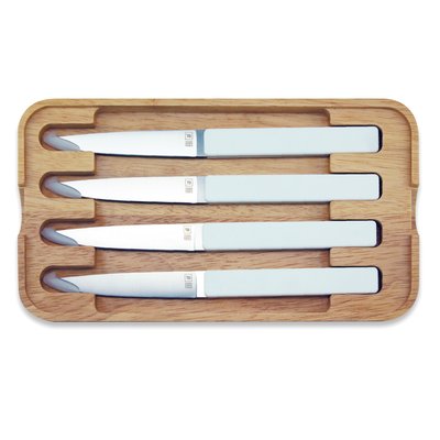 Coffret de 4 couteaux à steak   glacier, lame lisse-HECTOR TARRERIAS BONJEAN