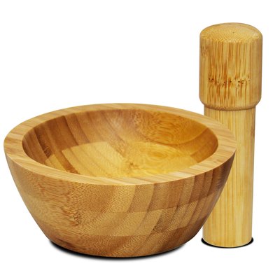 Mortier et pilon en bambou WADIGA