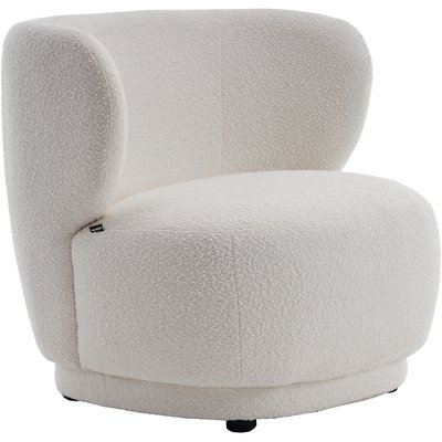 Fauteuil en tissu bouclette - ESTER HOMIFAB