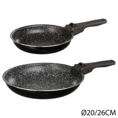 Set de 2 poêles poignée amovible 5FIVE SIMPLY SMART