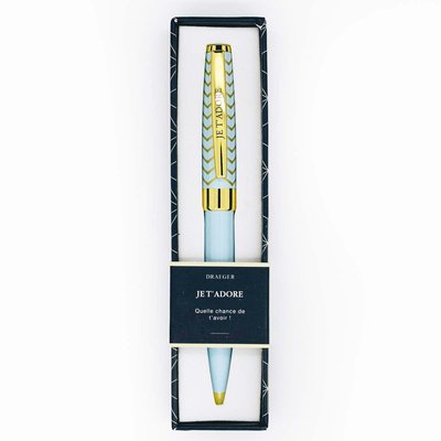 Stylo à bille personnalisé JE T'ADORE DRAEGER PARIS
