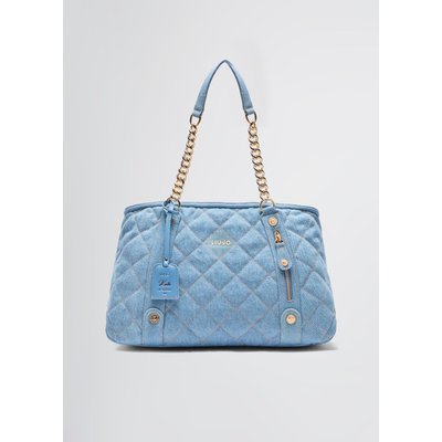 Shopper en denim matelassé LIU JO