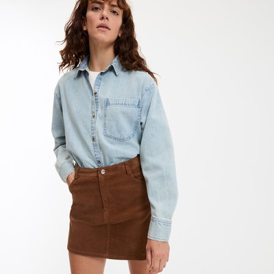 Chemise en denim pur coton, Signature MARLÈNE LA REDOUTE COLLECTIONS