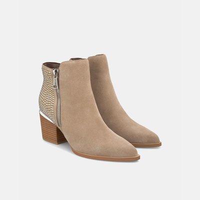 Bottines en cuir avec clous ALMA EN PENA