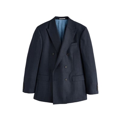 Veste de costume ajustée et croisée cachemire signature NEXT
