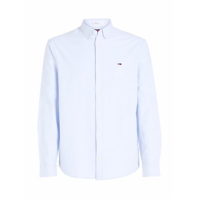 Embroidered Logo Oxford Shirt in Cotton TOMMY JEANS