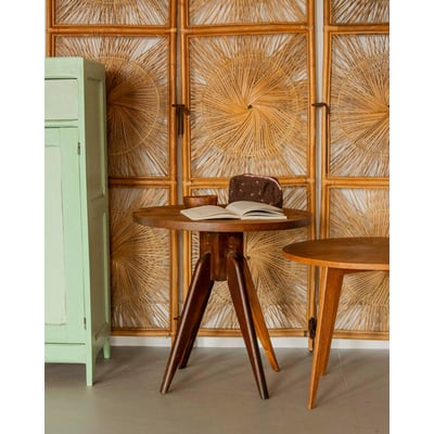 Table basse au bois brut Donna N°1539 - Bon état DEBONGOUT