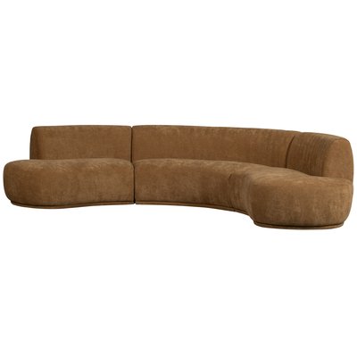 Canapé rond en tissu BATAVIER WOOOD