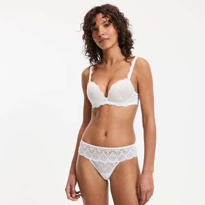 Lot de 2 tangas tout dentelle, Lison LA REDOUTE COLLECTIONS