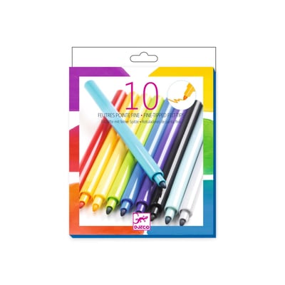 10 feutres Arc-en-ciel DJECO