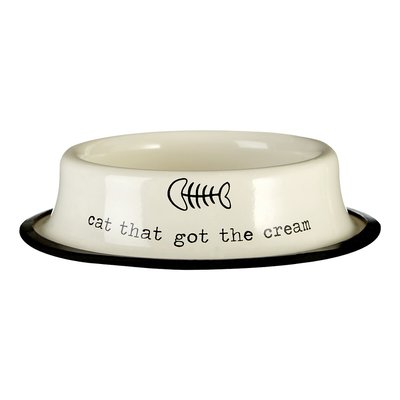 Adore Pets Bowl, Cat That Got The Cream, 0.4 Ltr - Cream SO'HOME