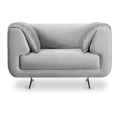 Кресло из велюра и металла SO'HOME