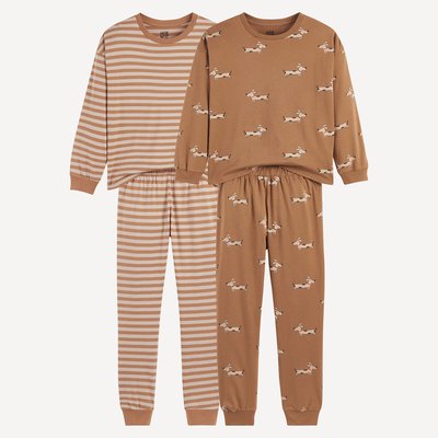 Lot de 2 pyjamas en jersey de coton LA REDOUTE COLLECTIONS