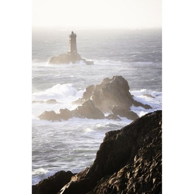 Tableau Sur Toile Phare Tempête MER CEANOTHE