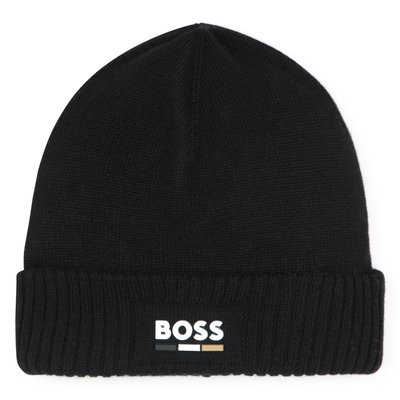 Bonnet tricoté à revers BOSS KIDSWEAR