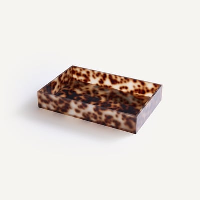 Plateau en acétate teinté, largeur 26,5 cm, PAULEA AM.PM