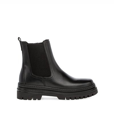 Bottines en cuir lisse à talon décroché GABOR