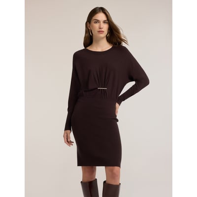 Robe fourreau avec drapé MOTIVI