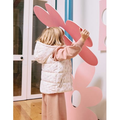 Doudoune sans manches avec motif floral ZIPPY