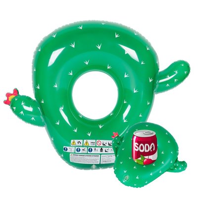 Bouée Gonflable XXL et Porte Boisson  Evasion Cactus AIRMYFUN