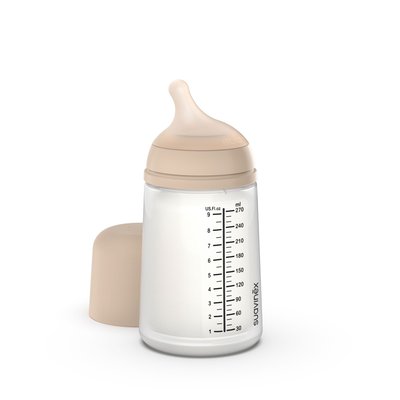 Biberon anti colique 270 ml Zerø.Zerø Débit Moyen Light SUAVINEX