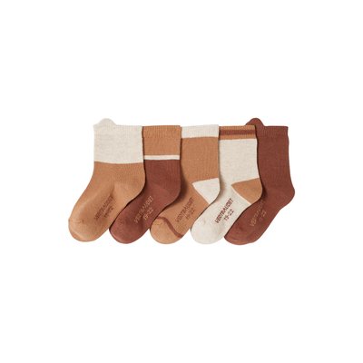 Lot de 5 paires de chaussettes colorblock VERTBAUDET
