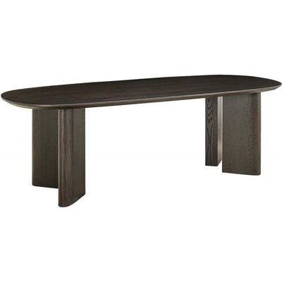 Table à manger élégante en chêne sombre RECOLLECTION