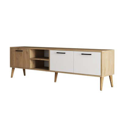 Meuble TV 2 niches 3 portes L180 cm - Exxen CALICOSY