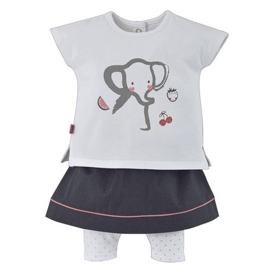 Ensemble jupe gris anthracite SUCRE D'ORGE