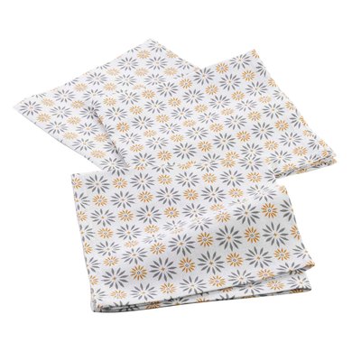3 Serviettes de table coton Floreor DOUCEUR D'INTÉRIEUR