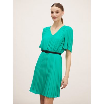 Mini robe plissée avec ceinture MOTIVI