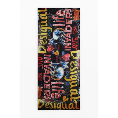 Foulard lettres chats DESIGUAL