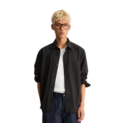 Chemise coupe classique en popeline de coton bio à carreaux MARC O’POLO DENIM