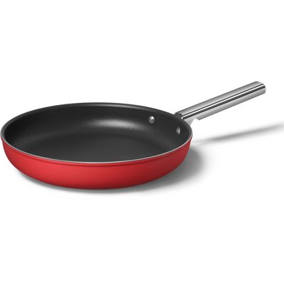 Poêle diam 30 cm tout feux rouge mat SMEG