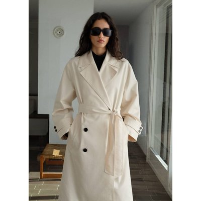 Trench long oversize double boutonnage MANGO