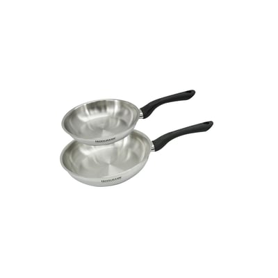 Set 2 poêles 20 et 24 cm en inox GENEVA FACKELMANN