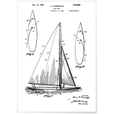 Affiche Brevet Bateau L'AFFICHERIE