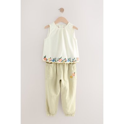 Haut et pantalon brodé ensemble NEXT