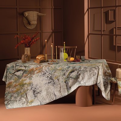 Nappe lin & coton lavé BOIS DE MYSTERE GARNIER THIEBAUT