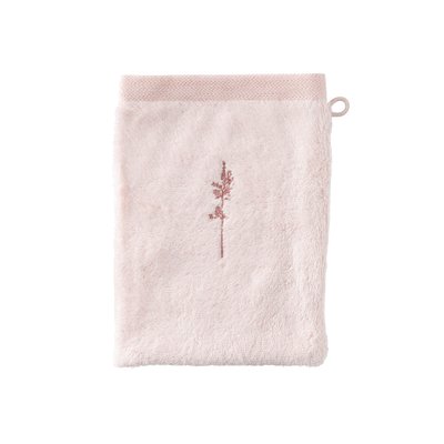 Gant de toilette coton et viscose de bambou AURA CARRE BLANC
