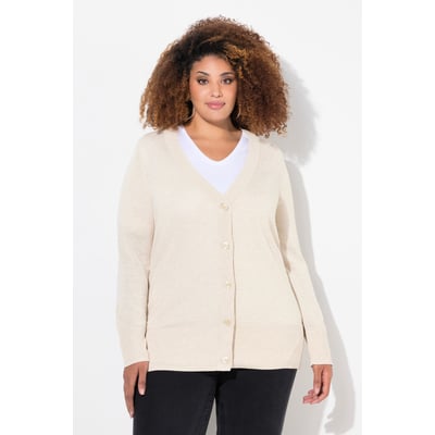 Gilet, maille fine, patte de boutonnage ULLA POPKEN