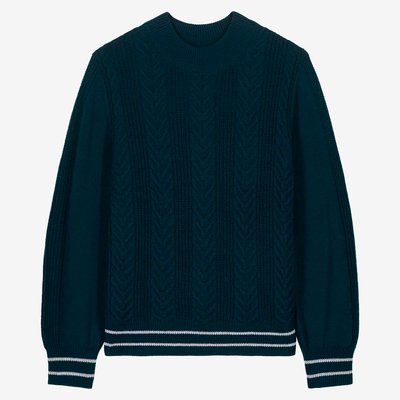 Pull col rond en laine mérinos KEDDY BENSIMON