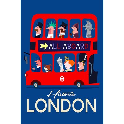 Tableau retro bus london HEXOA